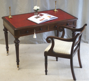 Antique Mahogany Writing Table by Heal & Son