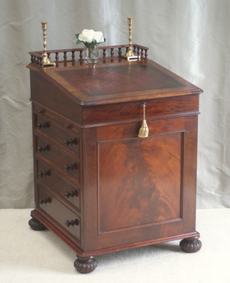 Antique Mahogany Davenport Desk by James Winter London