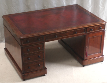 Antique Partners Desks - Antique Mahogany Partners Desk