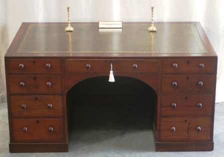 Antique Pedestal Desks - Antique Early Victiorian Pedestal Desks