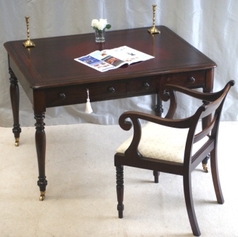CLICK TO VIEW GALLERY - Antique Writing Tables - Antique William IV Library Writing Table