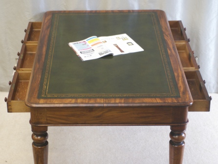Click here to view Gallery - Antique six drawer mahogany library table
