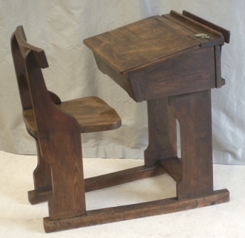 CLICK TO VIEW GALLERY - Childs Antique School Desk 