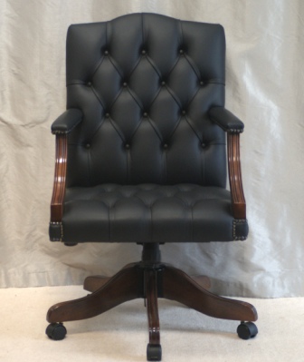 CLICK TO VIEW GALLERY - Leather Gainsborough Desk Chair