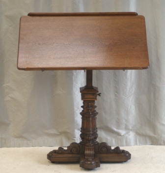 CLICK TO VIEW GALLERY - Antique Reading Tables - Antique Oak Reading Table Lectern