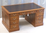 Antique Pedestal Desks - Antique Mahogany Pedestal Desk