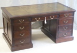 CLICK HERE FOR FULL DETAILS - Antique Pedestal Desks - Antique Mahogany Pedestal Desk