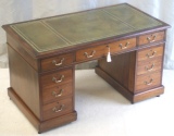 CLICK HERE FOR FULL DETAILS - Antique Pedestal Desks - Antique Mahogany Pedestal Desk