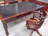 Antique Desk and Antique Desk Chai