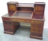 Antique Mahogany Dickens Desk - Before