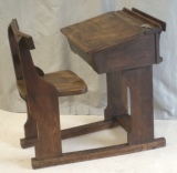 CLICK HERE FOR FULL DETAILS - Childs Antique School Desk