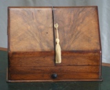 Antique Desk Accessory -  Antique Walnut Stationery Box