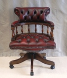 Antique Desk Chairs - Antique Custom Captains Desk Chair