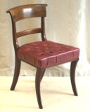 CLICK TO VIEW GALLERY - Antique Mahogany and Leather Chair
