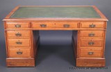 Victorian Oak Partners' Desk