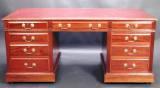 Edwardian Mahogany Pedestal Desk